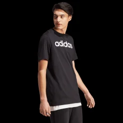 Essential Single Jersey Linear Embroided Logo T-Shirt, T-Skjorte Herre