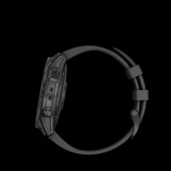 Fenix 7 Sapphire Solar, Carbon Gray Dlc Titan With Black Band, Multisportklokke Unisex