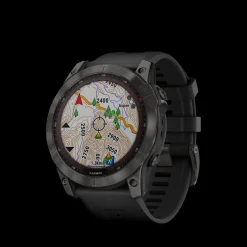 Fenix 7X Sapphire Solar, Carbon Gray Dlc Titan With Black Band, Multisportklokke, Unisex