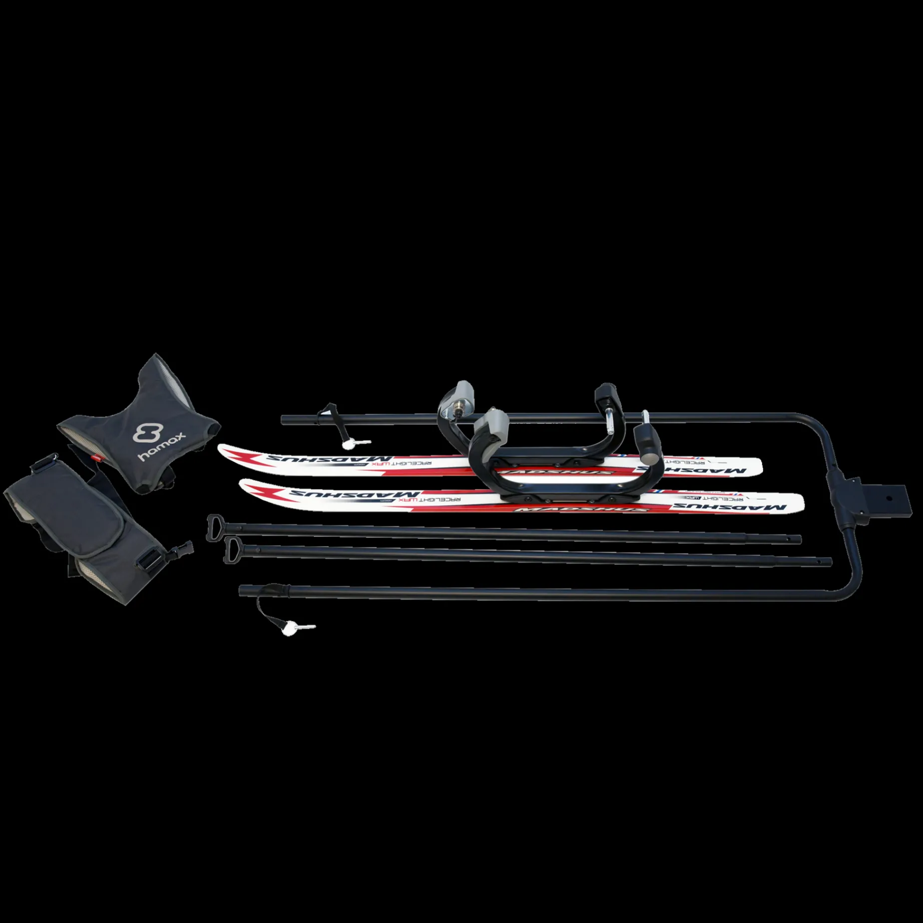 Hamax Skiing Kit Outback/Breeze 23/24, Skisett Til Outback Sykkelvogn