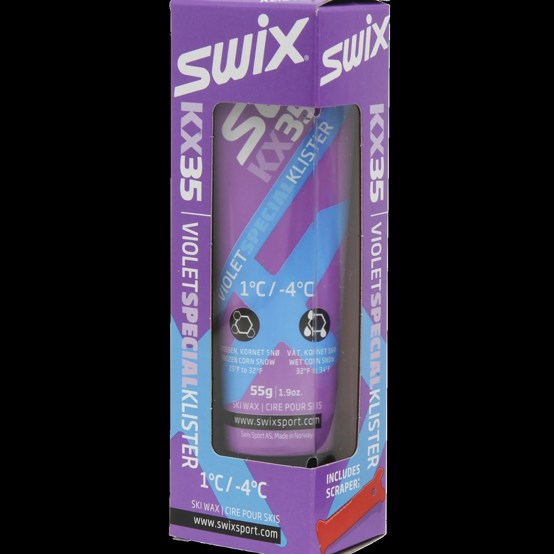 Klister Kx35 Violet Special +1C/-4C 22/23, Lilla Spesialklister