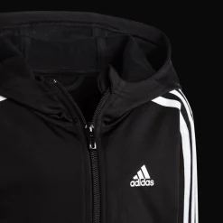 Little Kids Essential 3-Stripes Shiny Tracksuit, Joggedress, Barn