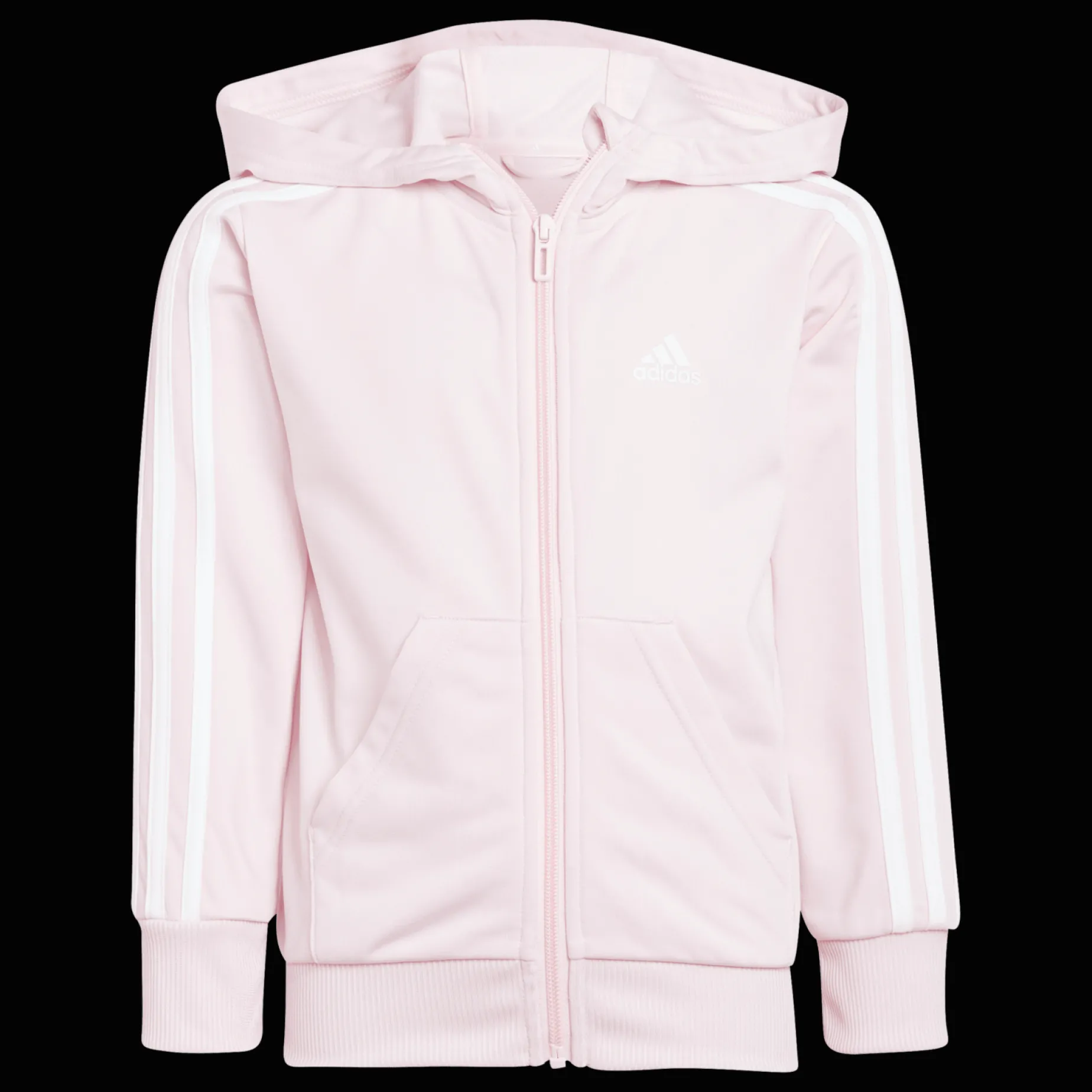 Little Kids Essential 3-Stripes Shiny Tracksuit, Joggedress, Barn