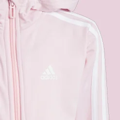 Little Kids Essential 3-Stripes Shiny Tracksuit, Joggedress, Barn