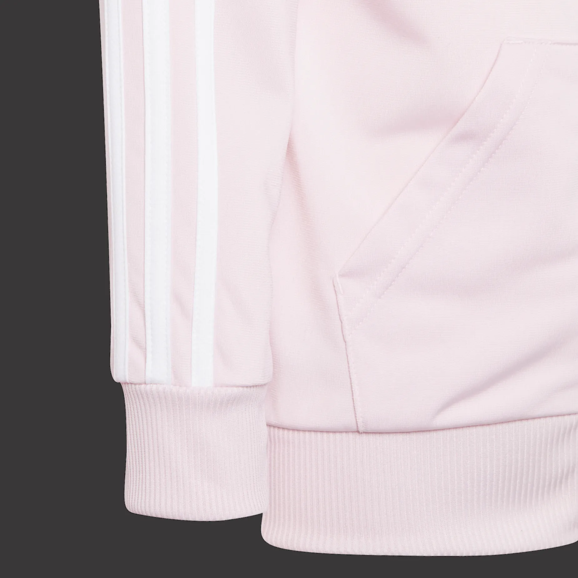 Little Kids Essential 3-Stripes Shiny Tracksuit, Joggedress, Barn