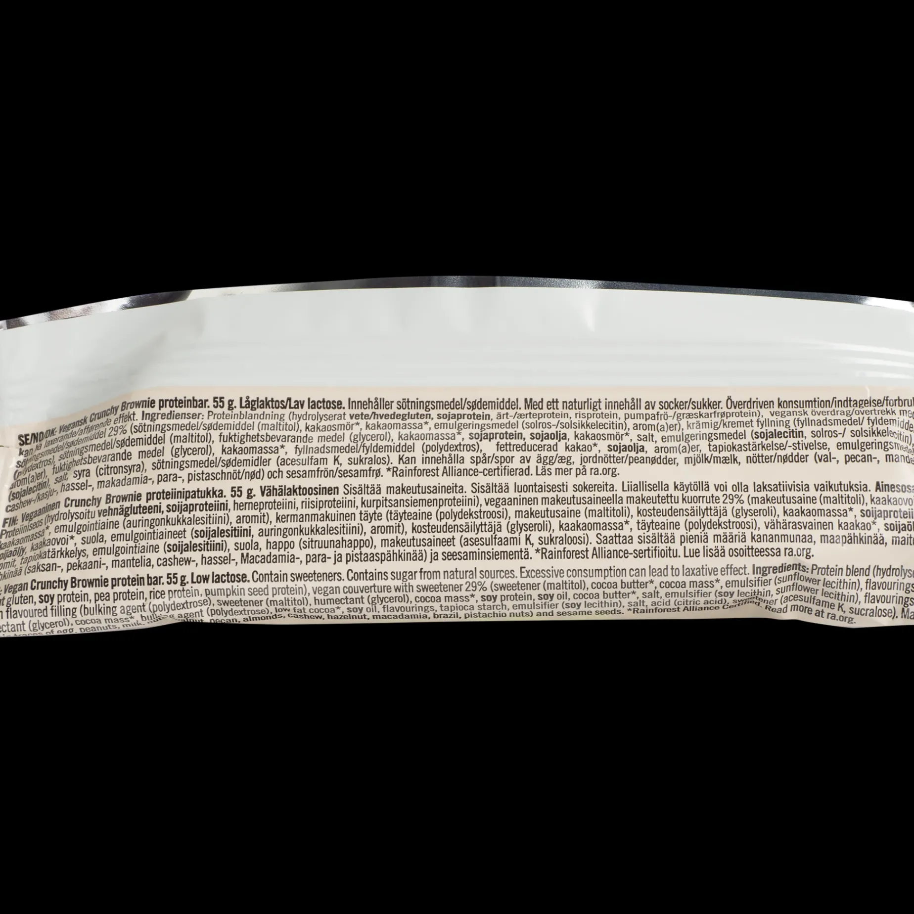 Maxim Mighty Vegan Crunchybrownie 12X55G, Proteinbar