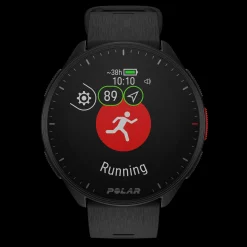 Polar Pacer Blk/Blk S-L, Lopeklokke Unisex