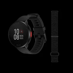 Polar Pacer Blk/Blk W/ Blk H&L, Lopeklokke Unisex