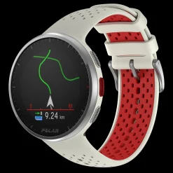 Polar Pacer Pro Whi/Red S-L, Lopeklokke Unisex