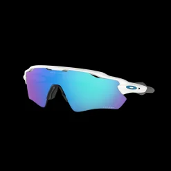 Radar Ev Path Pol Wht W/ Prizm Sapphire, Ski-/Sykkelbrille, Unisex