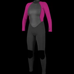 Reactor 3/2Mm Back Zip Full, Våtdrakt Dame