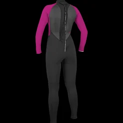 Reactor 3/2Mm Back Zip Full, Våtdrakt Dame