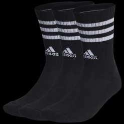 3-Stripes Cushioned Crew Socks 3 Pairs, Tennissokker, Unisex