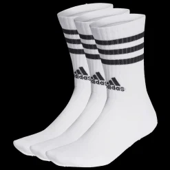 3-Stripes Cushioned Crew Socks 3 Pairs, Tennissokker, Unisex