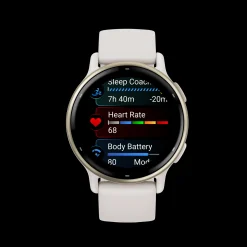 Vivoactive 5 Ivory & Cream Gold, Smartklokke, Multisportklokke, Unisex