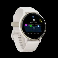 Vivoactive 5 Ivory & Cream Gold, Smartklokke, Multisportklokke, Unisex