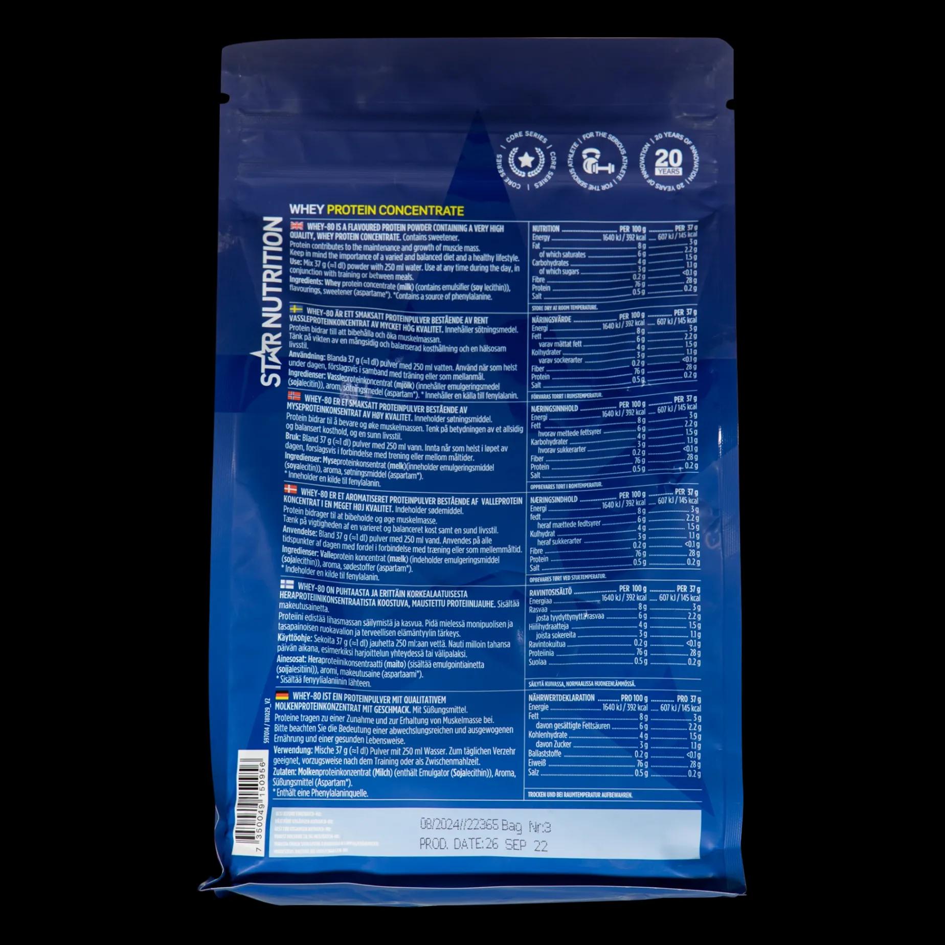 Whey-80, Proteinpulver