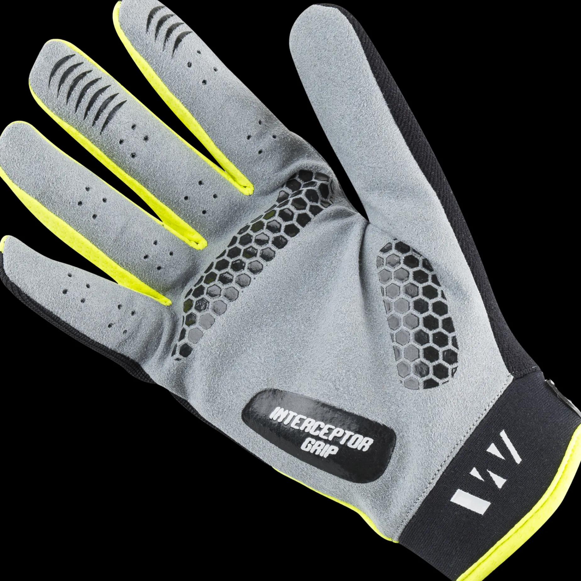 White Rollerski Yellow Long Finger 23, Rulleskihanske